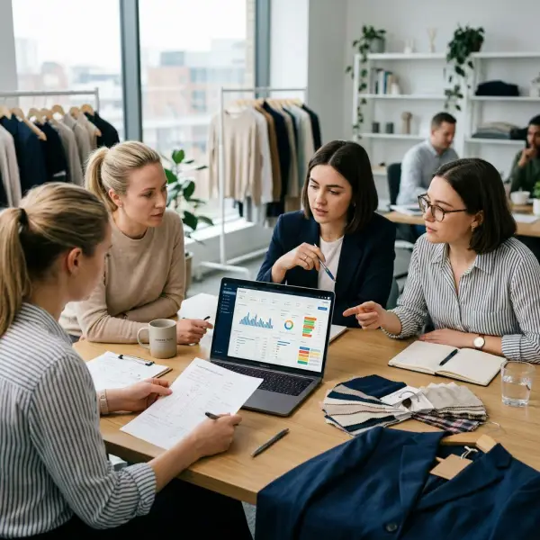 fashion fit data dashboard showing return reasons and garment measurements