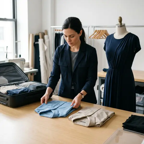 Fabric and packability testing for a resortwear collection