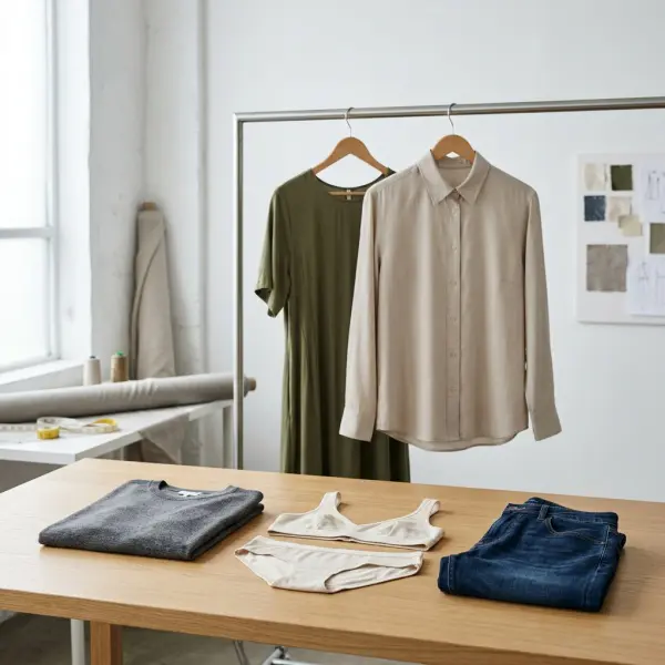 Lyocell applications across loungewear, underwear, denim, dresses, and travel apparel Lyocell applications across loungewear, underwear, denim, dresses, and travel apparel