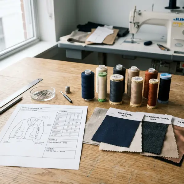 Berbagai ukuran benang polyester dipilih sesuai jenis kain dan kebutuhan produksi pakaian Berbagai ukuran benang polyester dipilih sesuai jenis kain dan kebutuhan produksi pakaian