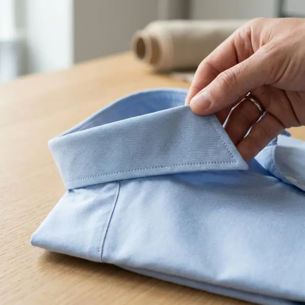 Detail jahitan dan finishing pakaian yang rapi sebagai indikator kualitas produk Detail jahitan dan finishing pakaian yang rapi sebagai indikator kualitas produk