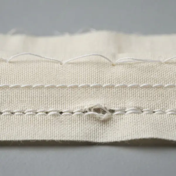 Effect of low, balanced, and excessive stitch density on fabric Effect of low, balanced, and excessive stitch density on fabric