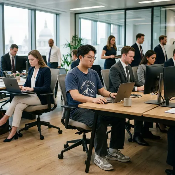 Contoh pakaian yang terlalu kasual untuk lingkungan kantor profesional