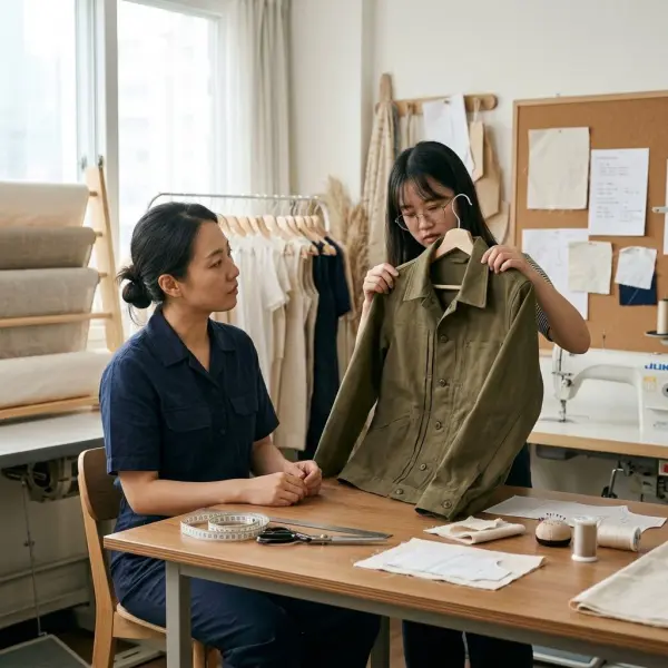 Proses pengujian sampel baby canvas sebelum produksi massal