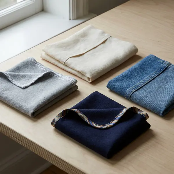 Close-up comparison of professionally finished garment seam allowances