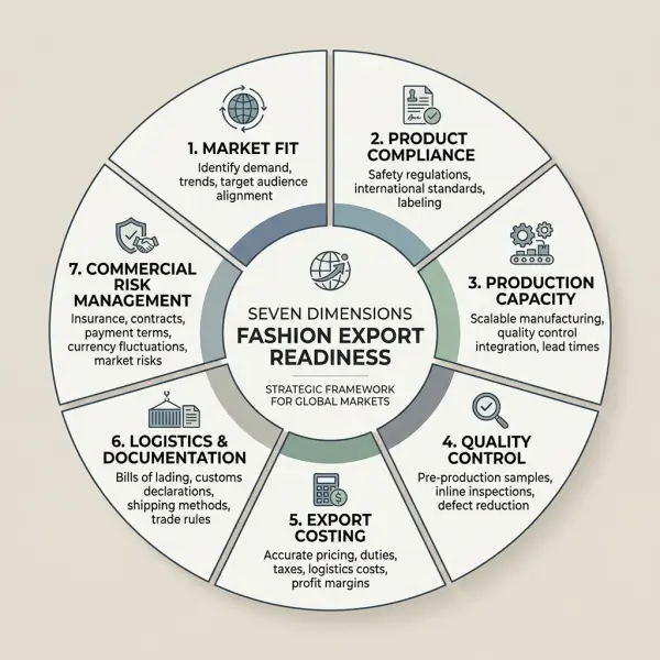 Seven-part framework for assessing fashion export readiness Seven-part framework for assessing fashion export readiness