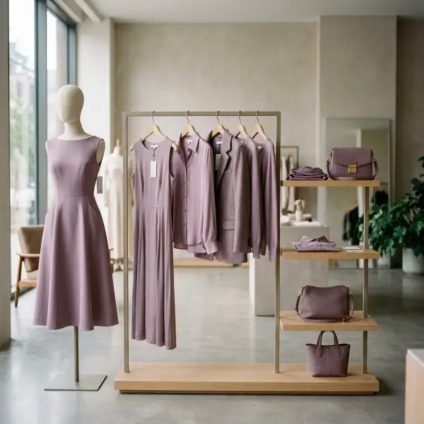 Berbagai produk fashion menggunakan warna taro