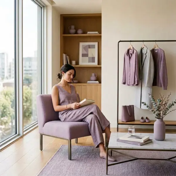 Berbagai penerapan warna taro pada fashion dan interior