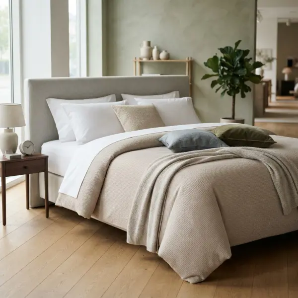 Berbagai produk tekstil rumah tangga berbahan kain Microtex