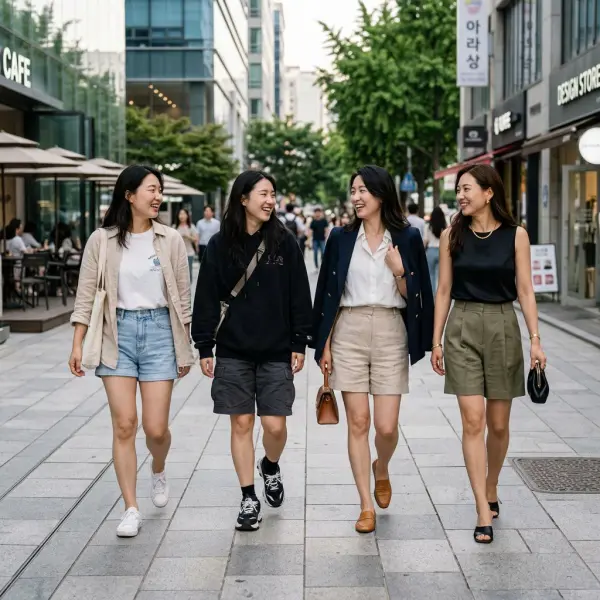 Berbagai gaya fashion wanita menggunakan celana pendek untuk tampilan casual hingga chic