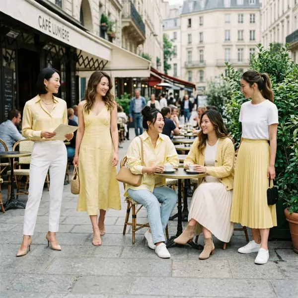Inspirasi lima outfit wanita dengan warna butter yellow untuk gaya kasual, feminin, minimalis, dan semi formal