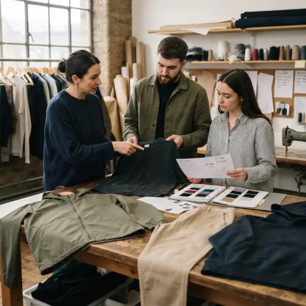 Fashion team developing a stable casualwear product system for young consumers