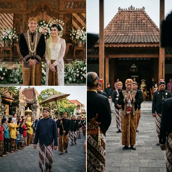 Pria mengenakan beskap dalam berbagai acara adat Jawa