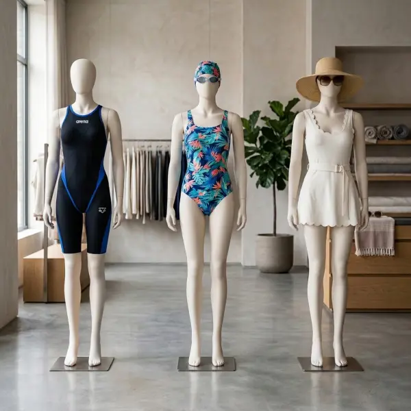 Tiga jenis baju renang dengan karakteristik berbeda untuk atlet, rekreasi, dan fashion swimwear