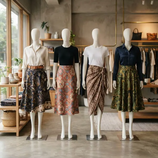 Berbagai model rok batik modern untuk tampilan casual dan semi formal
