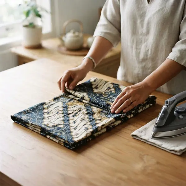 Rok batik modern dirawat dengan benar agar warna dan motif tetap awet