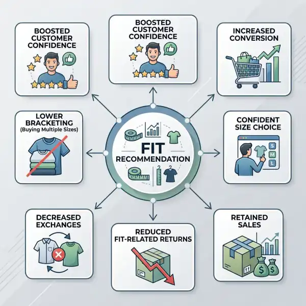 Business outcomes affected by fashion fit recommendation algorithms Business outcomes affected by fashion fit recommendation algorithms