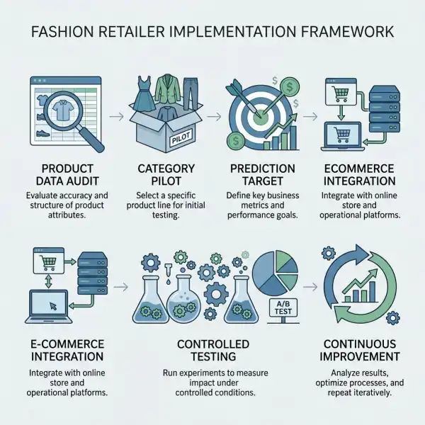 Implementation framework for fashion size recommendation technology