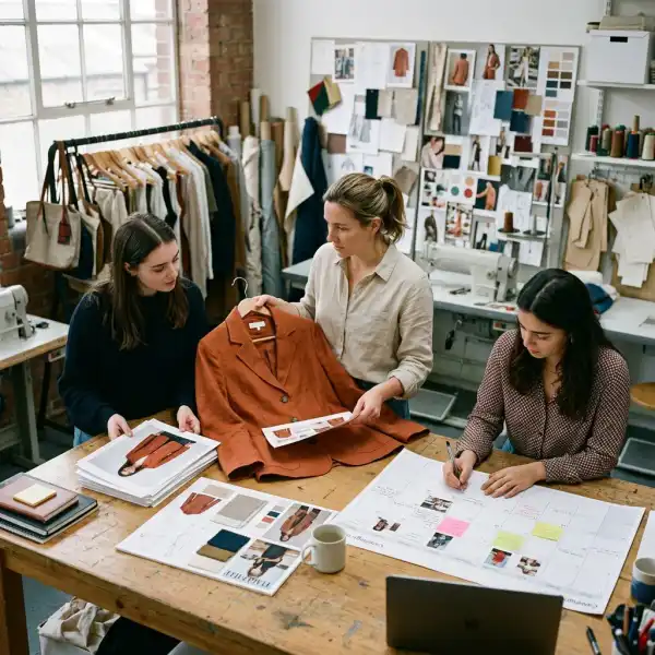 Fashion team monitoring sales, stock, and fulfilment during a product launch