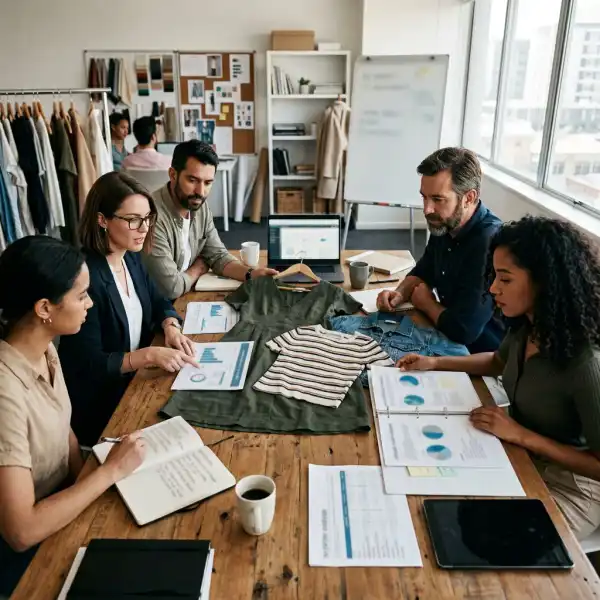 Fashion team reviewing sales, returns, and operational lessons after a product launch