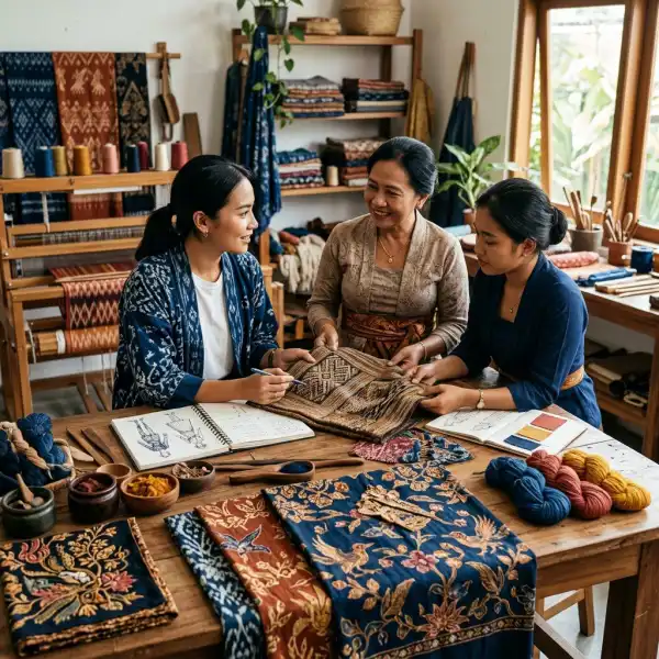 Kolaborasi antara desainer fashion dan perajin wastra Indonesia dalam mengembangkan koleksi yang melestarikan budaya melalui desain kontemporer