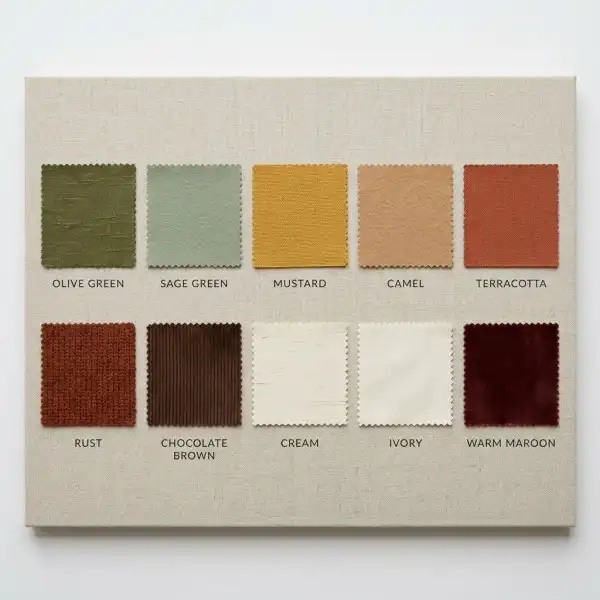 Palet warna pakaian yang cocok untuk kulit sawo matang dengan undertone warm