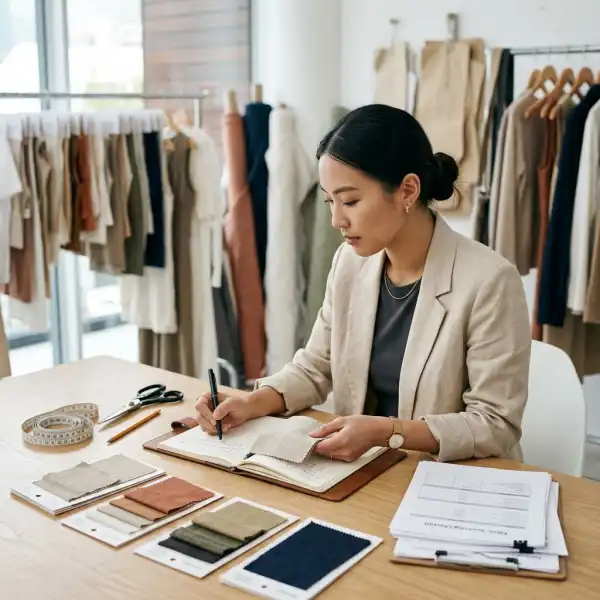 Checklist sourcing kain untuk membantu UMKM mengevaluasi supplier bahan fashion