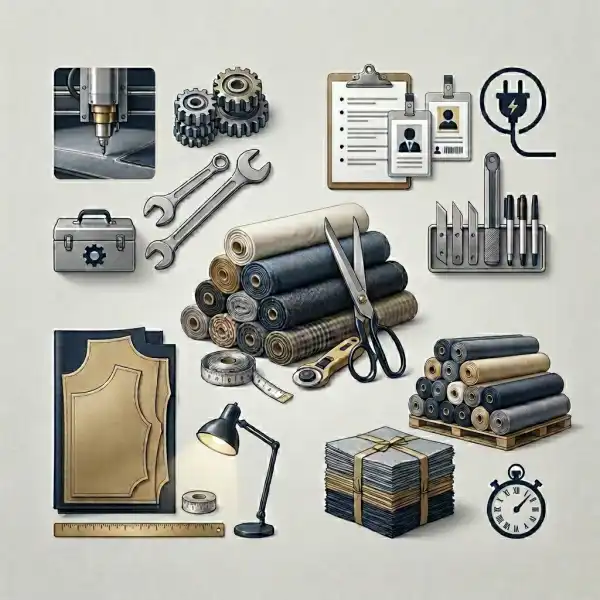 Total cost factors for manual and automated garment cutting