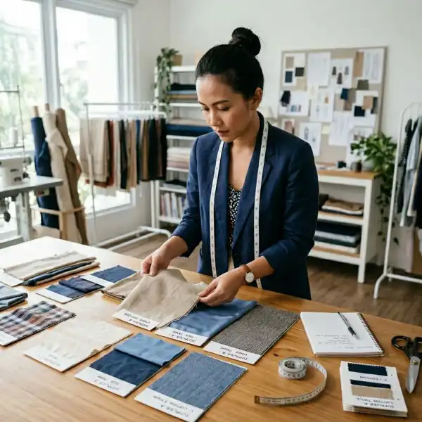 Pemilik brand fashion menyesuaikan pilihan kain dengan target konsumen