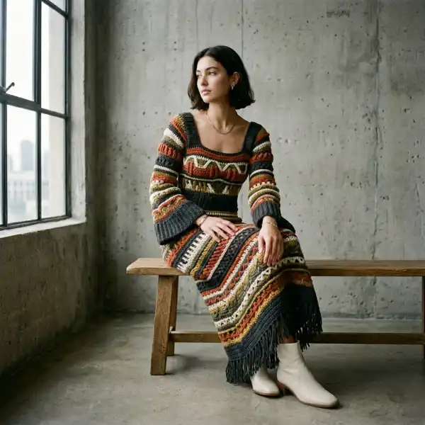 Crochet warna statement sebagai interpretasi tren fashion 2026