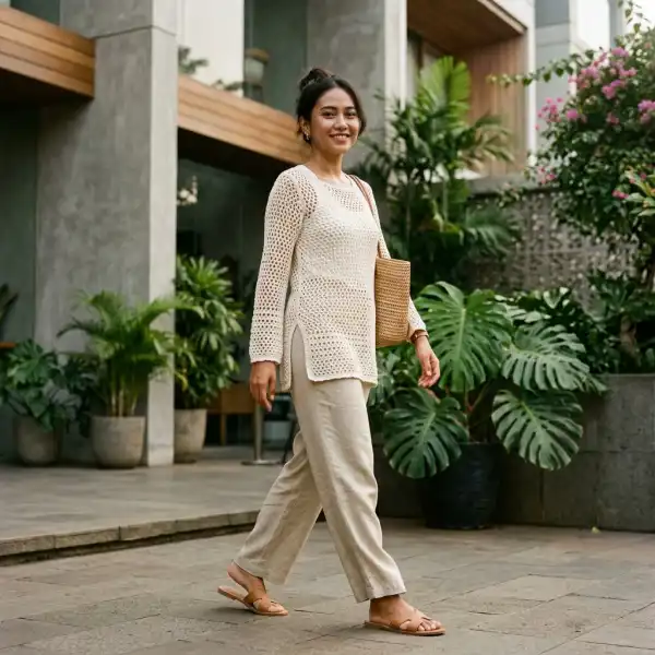 Crochet ringan untuk outfit di iklim tropis Indonesia Crochet ringan untuk outfit di iklim tropis Indonesia