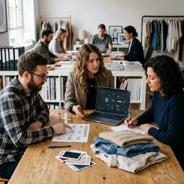 Fashion data team reviewing customer data quality in a CRM system Fashion data team reviewing customer data quality in a CRM system