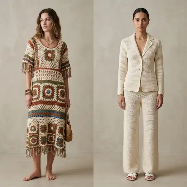 Perbandingan estetika crochet bohemian dan interpretasi crochet modern