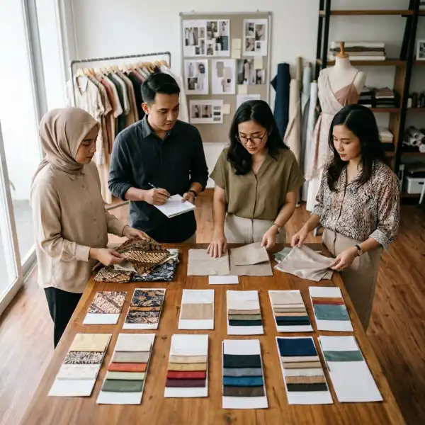 Perbandingan beberapa kain dan supplier untuk kebutuhan produksi fashion