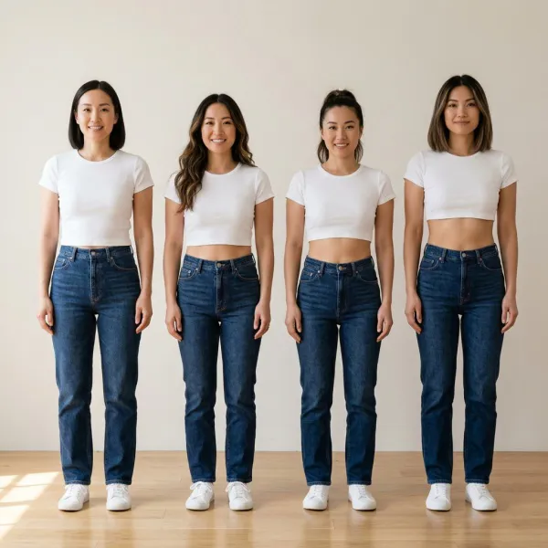 Variasi panjang crop top dari waist-length hingga ultra-cropped dalam fashion 2026