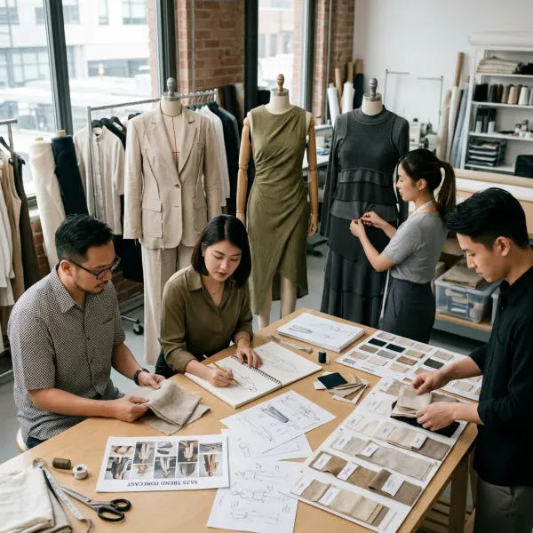 Tim pengembangan produk menerjemahkan trend forecast menjadi beberapa konsep produk fashion Tim pengembangan produk menerjemahkan trend forecast menjadi beberapa konsep produk fashion