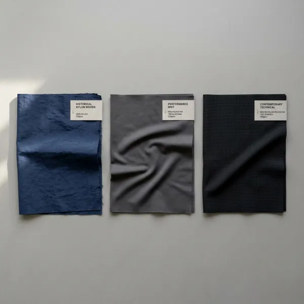 Perbandingan material yang digunakan dalam perkembangan celana training dari bahan klasik hingga material sportswear modern Perbandingan material yang digunakan dalam perkembangan celana training dari bahan klasik hingga material sportswear modern
