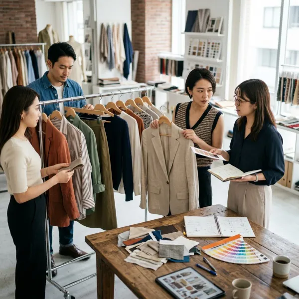 Tim merchandising memilih elemen tren yang layak masuk ke core collection fashion