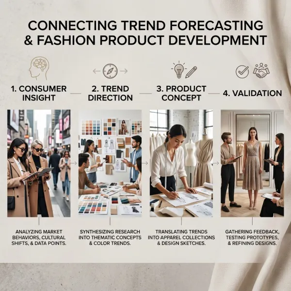 Hubungan trend forecasting dengan proses pengembangan produk fashion Hubungan trend forecasting dengan proses pengembangan produk fashion