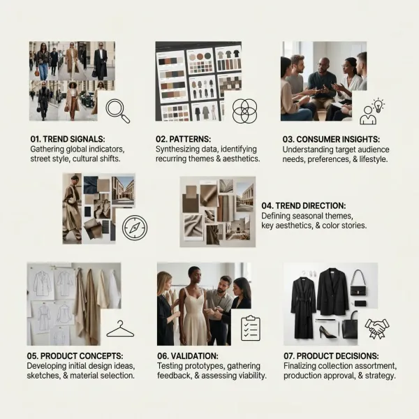 Proses trend forecasting fashion dari sinyal tren hingga ide produk Proses trend forecasting fashion dari sinyal tren hingga ide produk