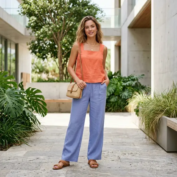 Outfit warna-warni untuk gaya musim panas dengan perpaduan warna cerah yang seimbang