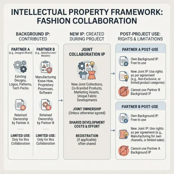 Background and newly created intellectual property in a fashion collaboration Background and newly created intellectual property in a fashion collaboration