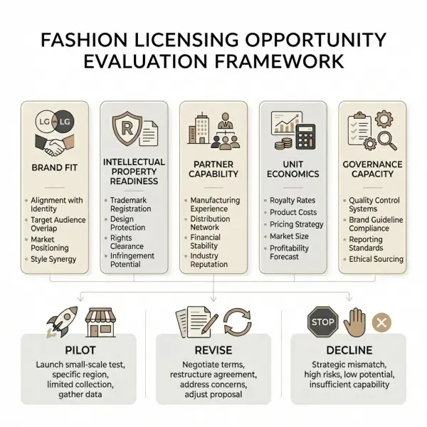 Decision framework for evaluating a fashion licensing opportunity