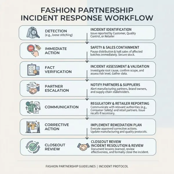 Incident response workflow for a fashion brand partnership Incident response workflow for a fashion brand partnership