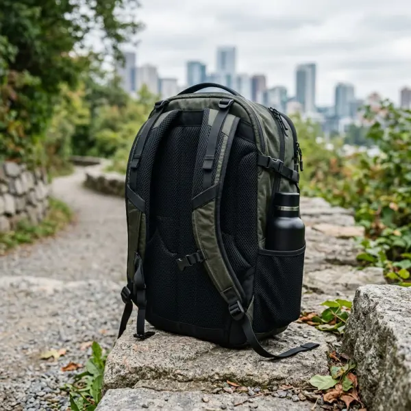 Panel mesh pada tas sporty untuk mendukung sirkulasi udara dan fungsi