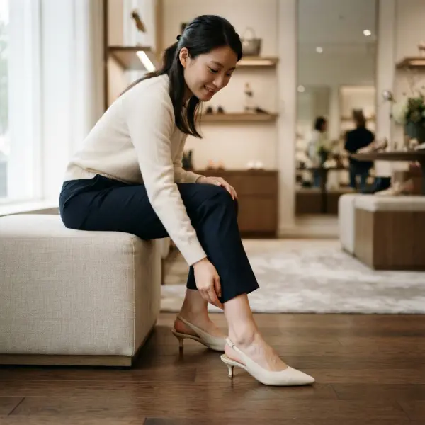 Kitten heels dengan desain yang mempertimbangkan kenyamanan dan fitting kaki Kitten heels dengan desain yang mempertimbangkan kenyamanan dan fitting kaki