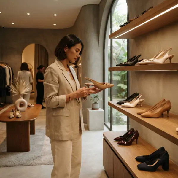 Koleksi kitten heels dan high heels dalam retail fashion 2026