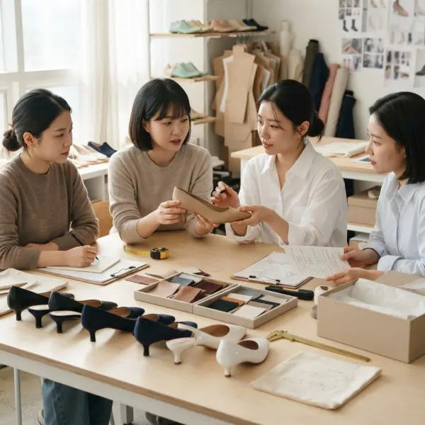 Tim fashion brand mengembangkan koleksi kitten heels untuk produk footwear 2026