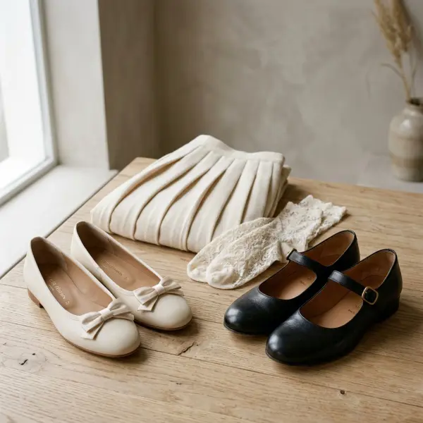 Ballet flats dan Mary Jane sebagai elemen pelengkap coquette style Ballet flats dan Mary Jane sebagai elemen pelengkap coquette style
