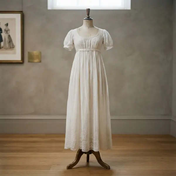 Busana historis berbahan muslin India halus dalam perkembangan fashion